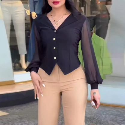 Velmira MeshMode Blouse