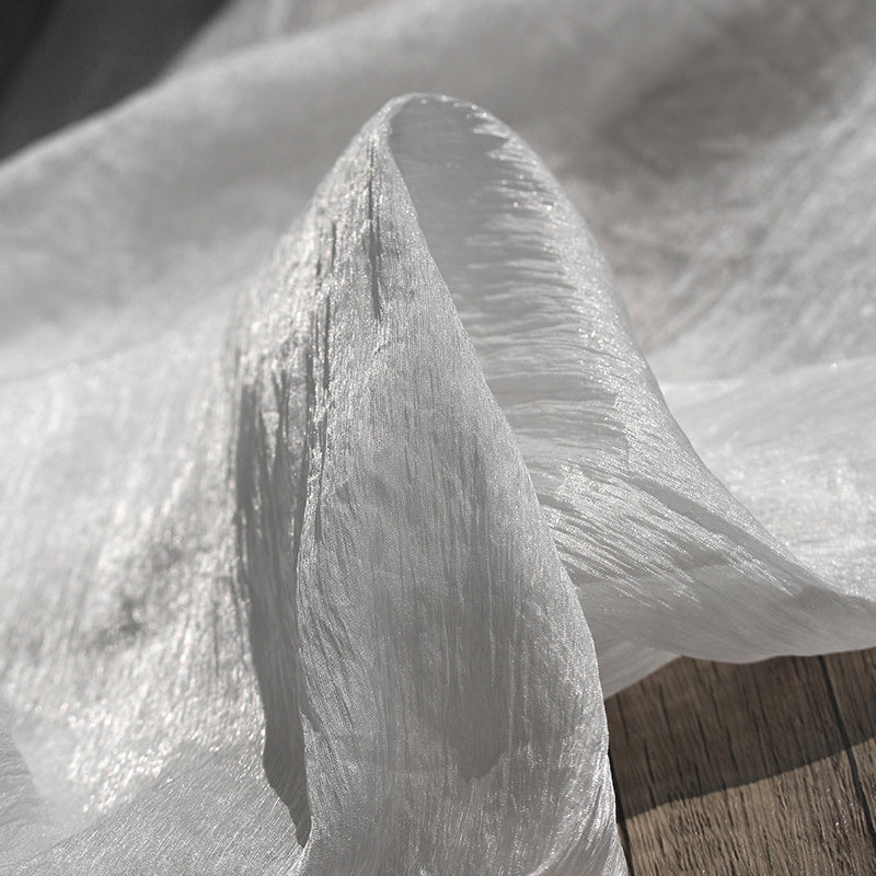 Pleated Three-dimensional Texture Silk Yarn Fabric