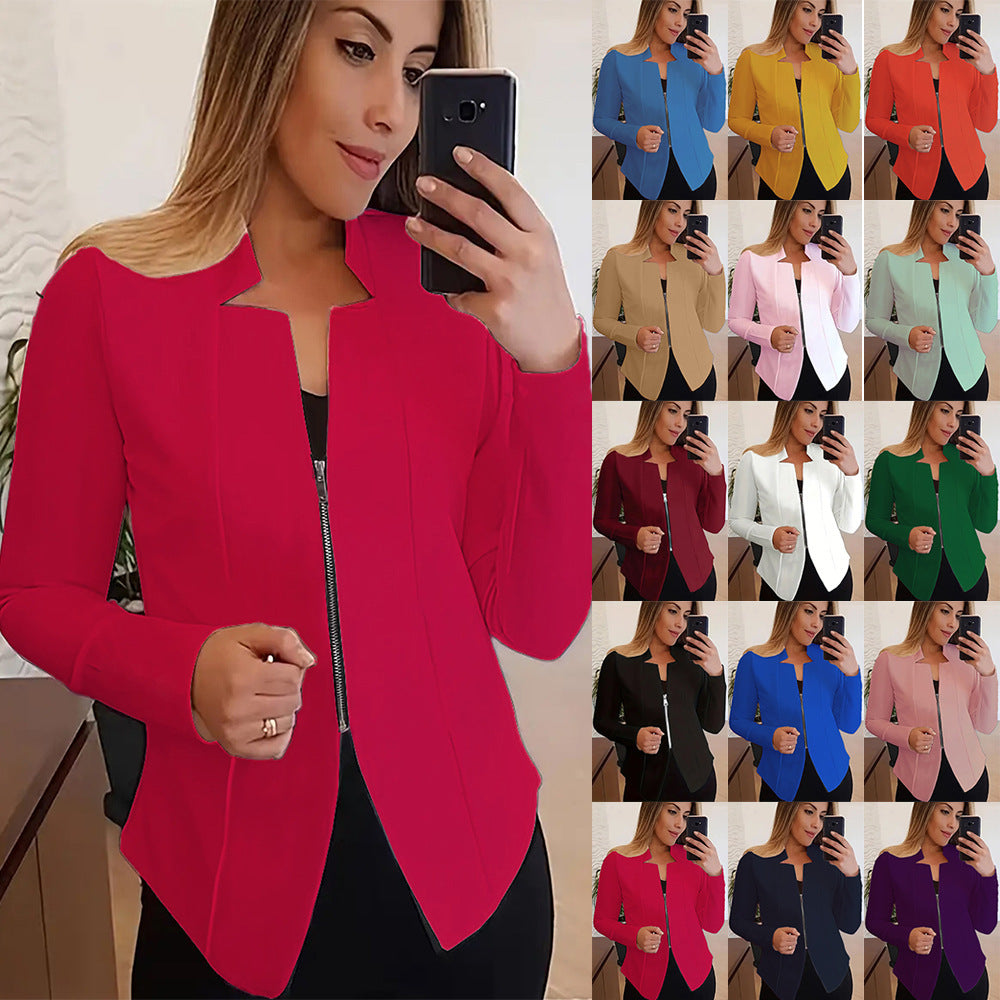 Zenvy Zip Suit Jacket