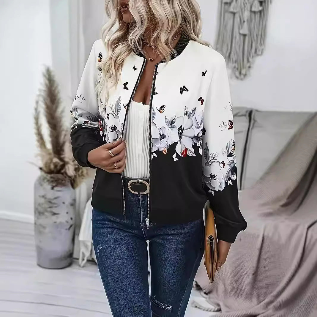 PrintEase Full-Zip Cardigan Coat
