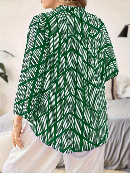 Dotella Breeze V-Neck Blouse