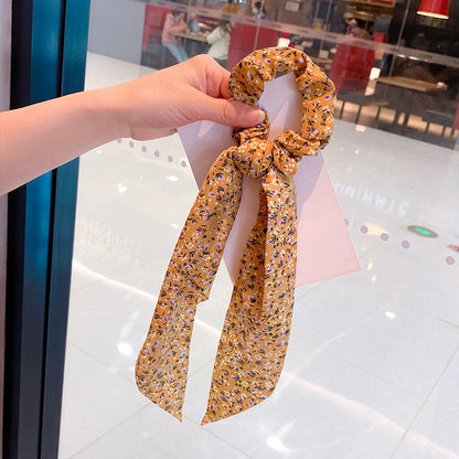 Silk Scarf Headband Women's Summer Turban Spring Tie Hair Accessories