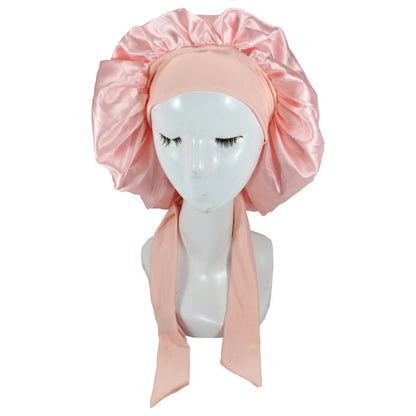 Lace-up Night Silk Home Hat Month
