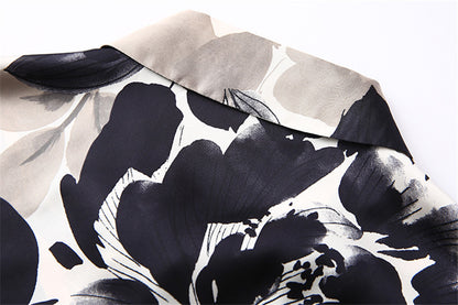 Loose Silk Satin Textured Shirt For Women
