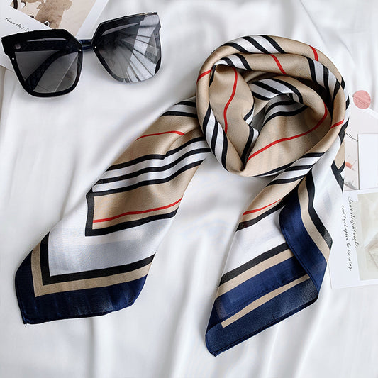 New 70x70cm Women Multifunction Polyester Silk Scarf