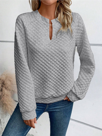 VivaEase Deep V Sweatshirt