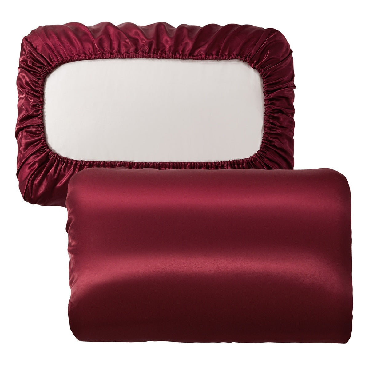 High-end Super Soft Anti-wrinkle Memory Satin Pillowcase Elastic Type