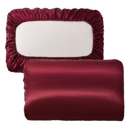 High-end Super Soft Anti-wrinkle Memory Satin Pillowcase Elastic Type