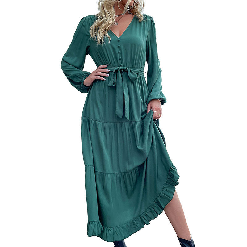 Elowen Drape Long Sleeve Dress
