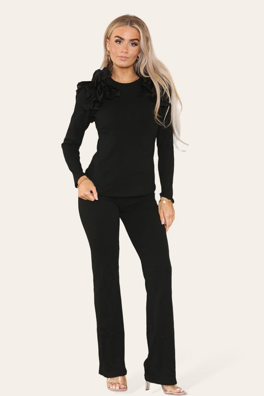 FlutterEase Ribbed Lounge Set