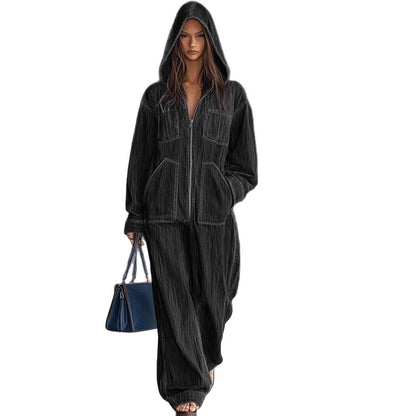 DenimVerve™ Hooded Overall