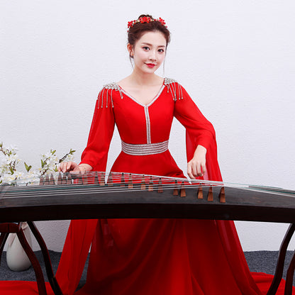 The Crimson Aria Gown