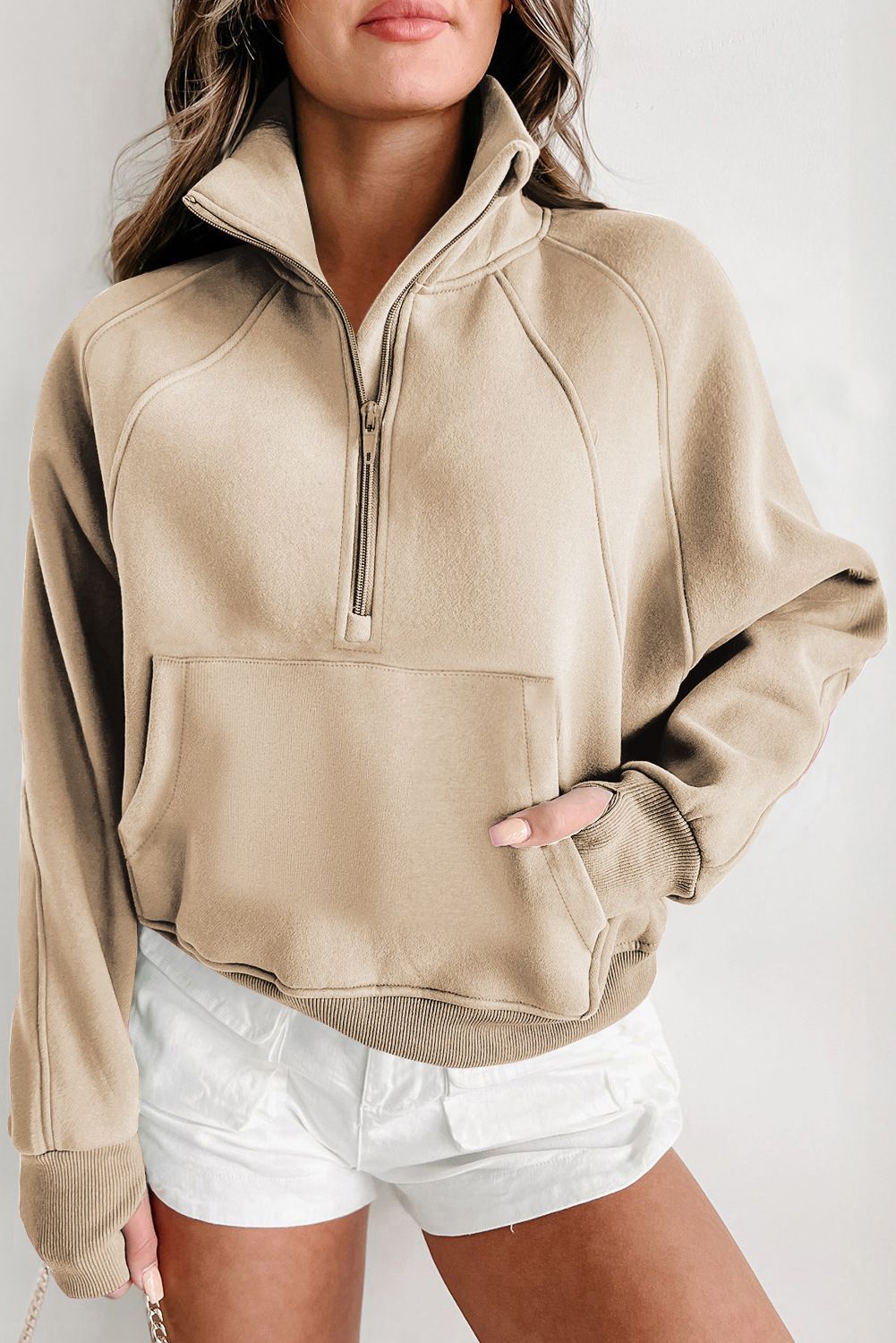 UrbanEase Stand Collar Hoodie