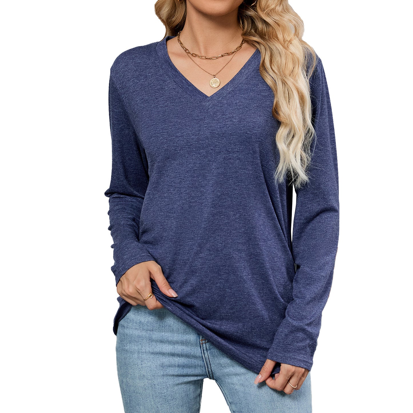 EaseVibe V-Neck Pullover
