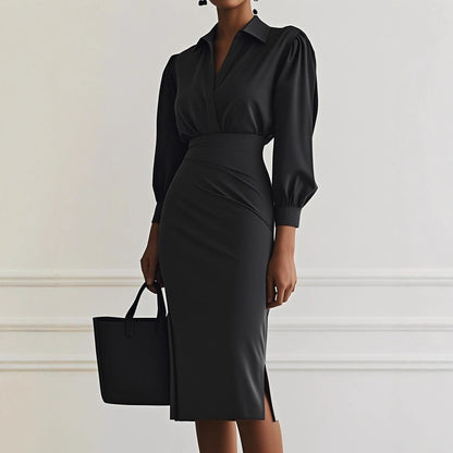 Velina Pleat Dress