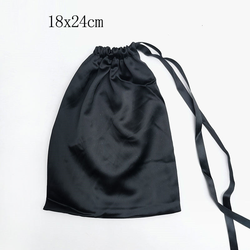 Silk Drawstring Storage Bag Travel Organizer