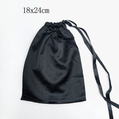 Silk Drawstring Storage Bag Travel Organizer