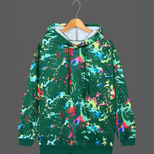 Chromara Hooded Print Sweatshirt