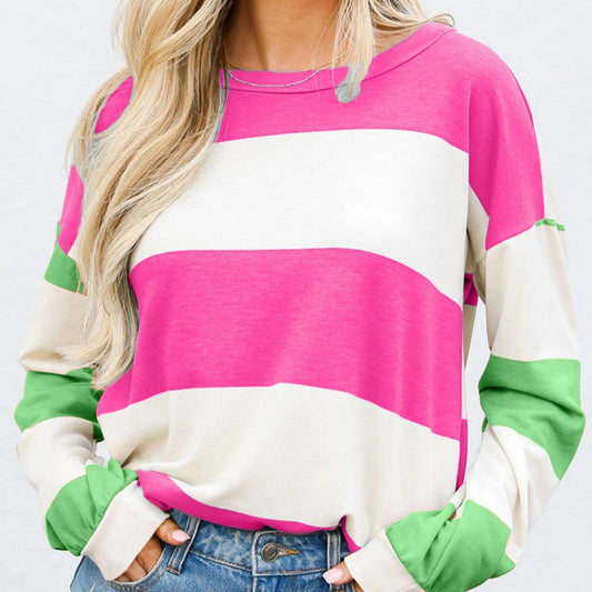 StripeCharm Patchwork Pullover