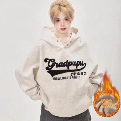 Chinese Cotton Composite Milk Silk Two-button Sweater