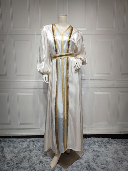 Women's Bright Silk Satin Dress
