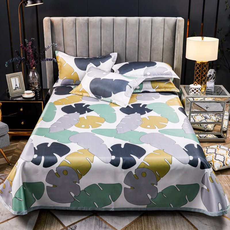 Machine Washable Three-piece Ice Silk Mat