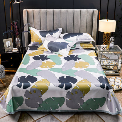 Machine Washable Three-piece Ice Silk Mat