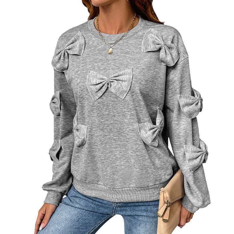 GrayGleam BowSweater