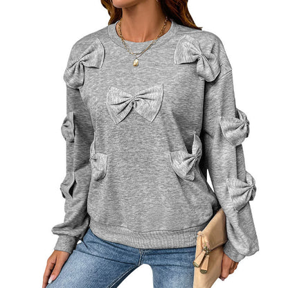 GrayGleam BowSweater