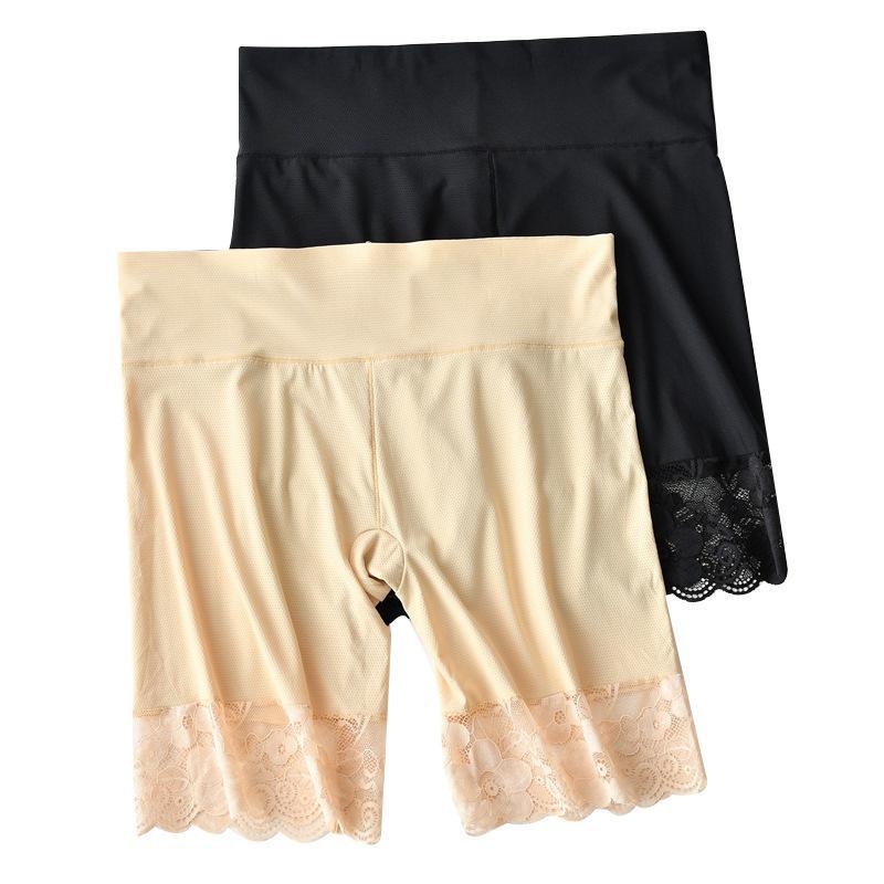 Ice silk mesh lace safety pants