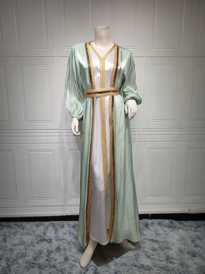 Women's Bright Silk Satin Dress