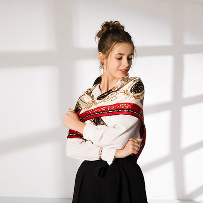 Noble Carriage Silk Square Scarf