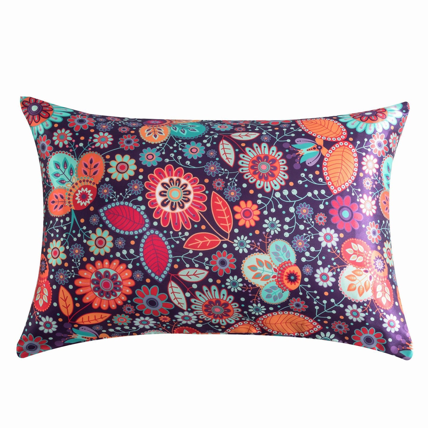 Home Textile Washed Satin Silk-like Printed Pillowcase