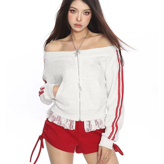 VivaEdge One-Shoulder Sweatshirt