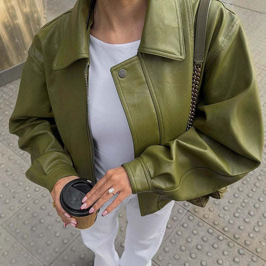 VerdeChic Leather Jacket