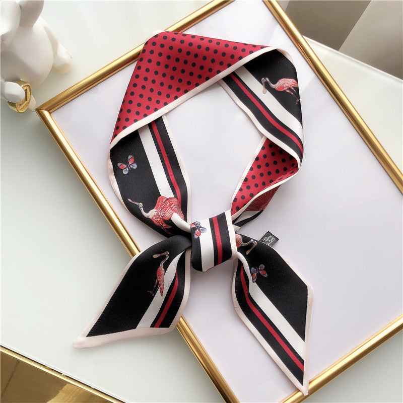 Spring and autumn long silk scarf