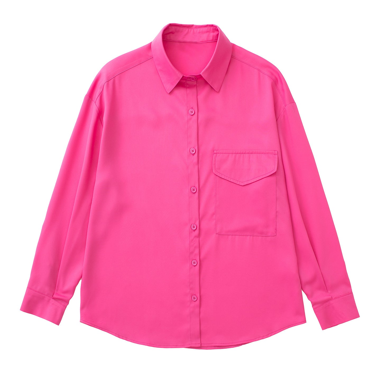 Summer New European And American Style Silk Satin Tops