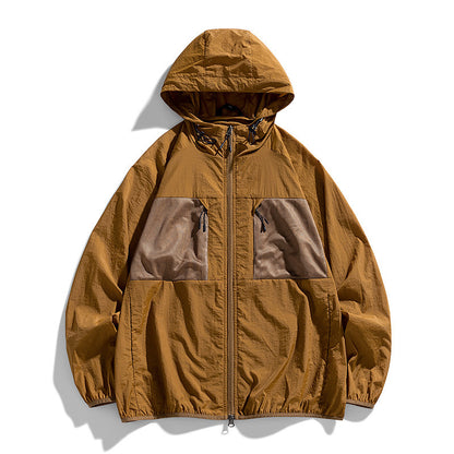 Fashion Personality Men's Loose Ice Silk Coat