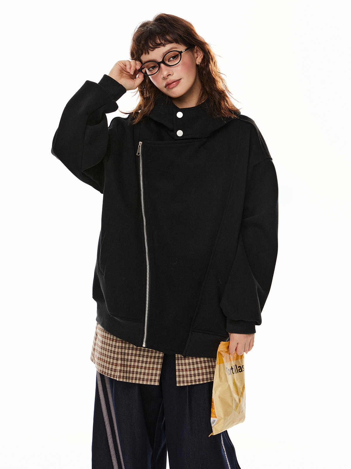 ZippaMuse Retro Hoodie Coat