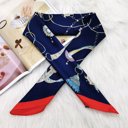 The New Scarf Professional Small Scarf Headband Silk