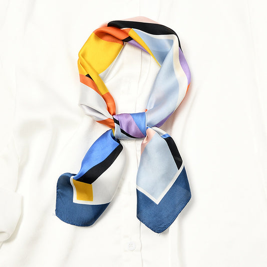 Stewardess silk scarf female hair band