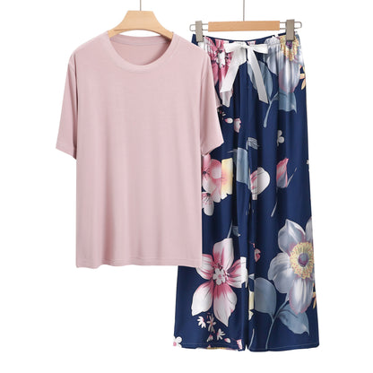 Homewear Pajamas Suit Women's Modal Cotton Silk
