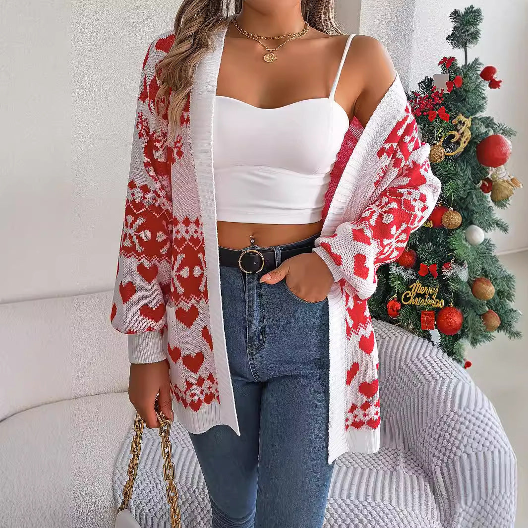 Yuletide Charm Knit Cardigan