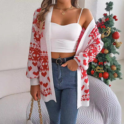 Yuletide Charm Knit Cardigan
