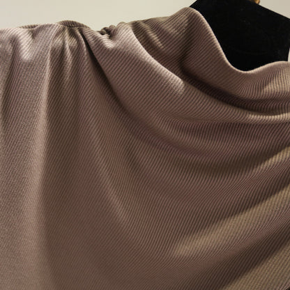 Ice silk thread half high neck sleeveless t-shirt