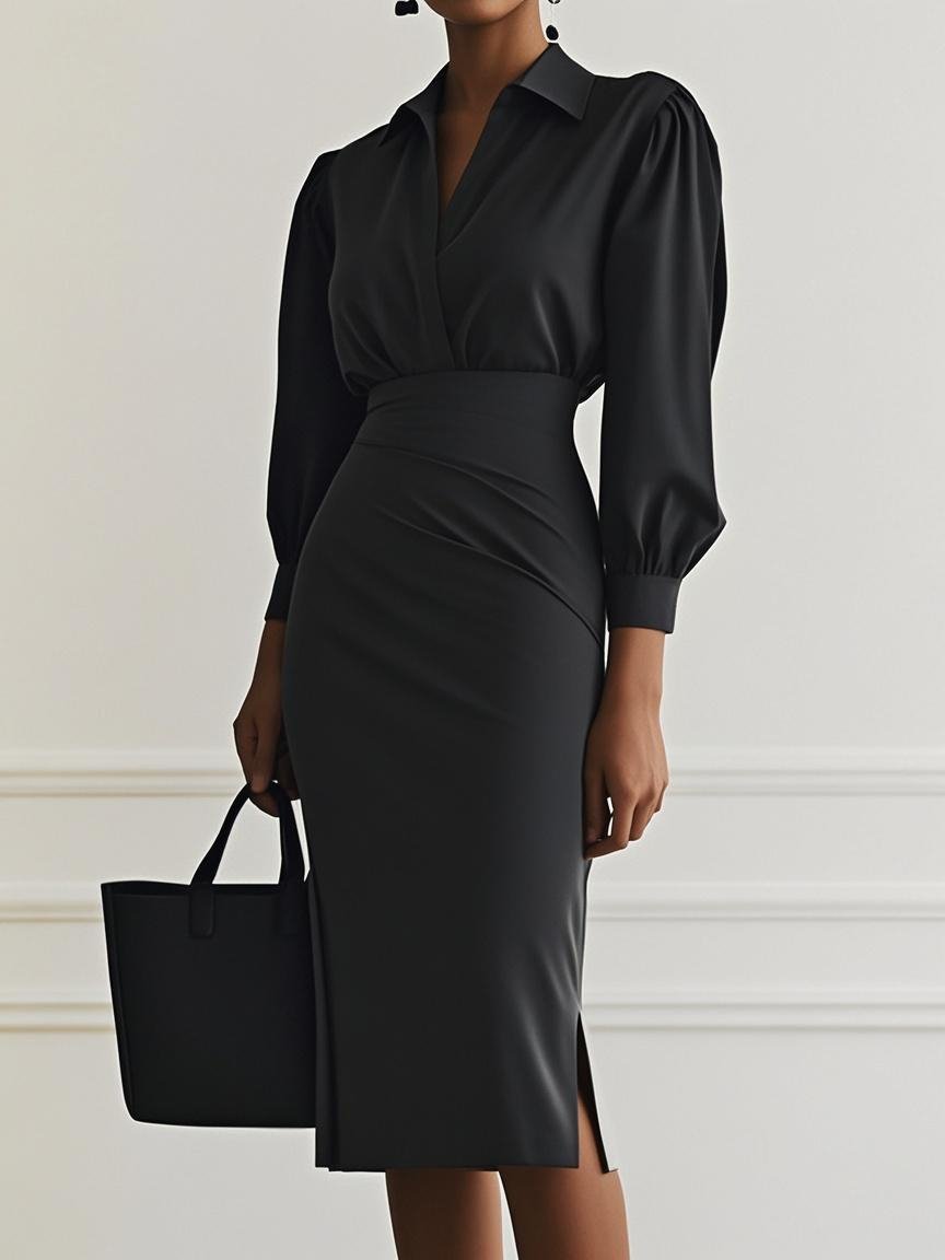 Velina Pleat Dress