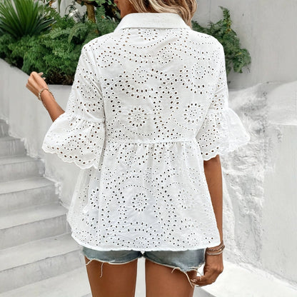 PetalMuse Embroidered Blouse