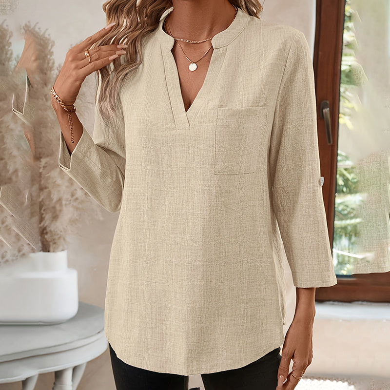 SunDrift Notch Blouse