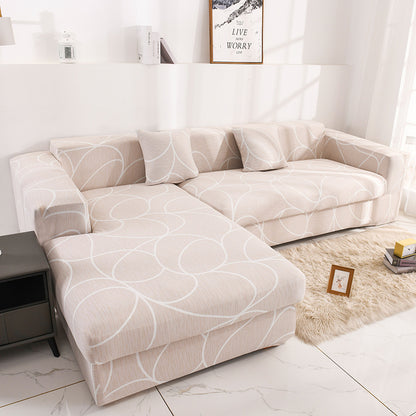 Printed all-inclusive milk silk sofa cover