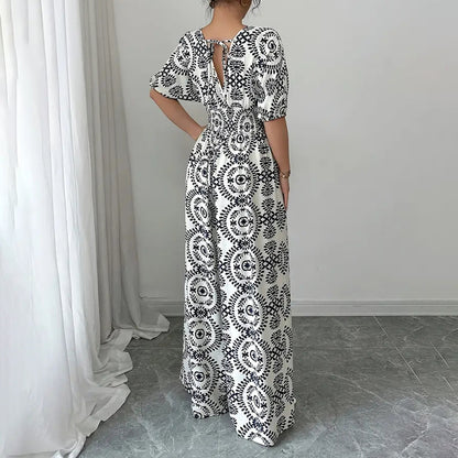 Vellára™ Smocked Elegance Jumpsuit